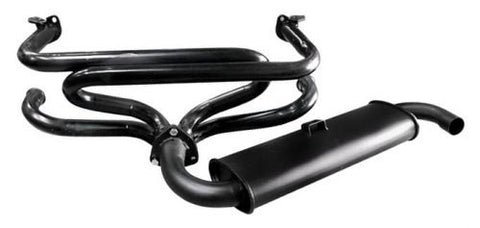 EMPI 3312 Single Quiet Pack Exhaust System, 1300-1600