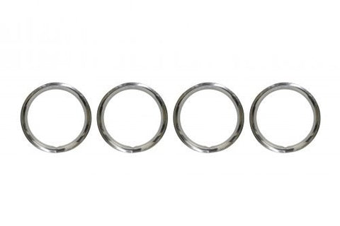 EMPI 1069 Stainless Steel Wheel Trim Rings, 15", Set of 4 (Boxed)