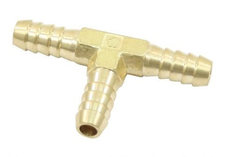 EMPI 4402 1/4" Brass Fuel Fitting "T", Each
