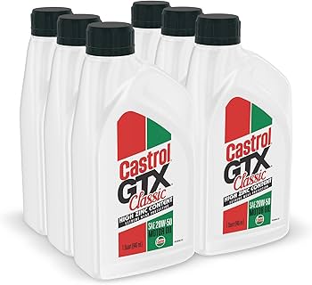 20W-50 High Zinc Motor Oil, Castrol GTX Classic