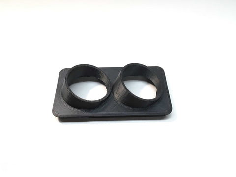 Vanagon Ashtray Gauge Holder, Angled Black; Vanagon