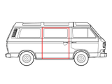 Sliding Door Seal, (Passenger Side); Vanagon