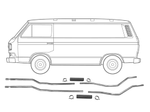 Stainless Steel Coolant Lines, 1.9L