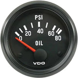 Oil Pressure Gauge, 0-80 PSI