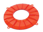 EMPI 8848 Finned Backing Plate, Red