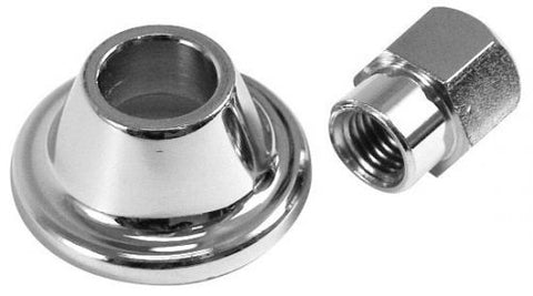 EMPI 9119 Chrome Alternator / Generator Nut & Spacer, 2-Piece Set